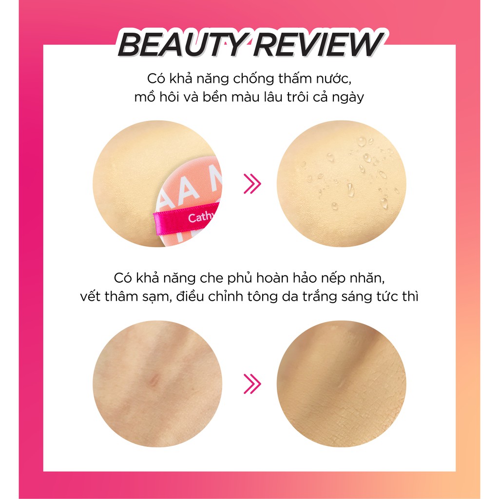 Phấn nước dạng lì Cathy Doll AA Matte Cushion SPF50+++ Acne and Sebum Control 10g che phủ khuyết điểm