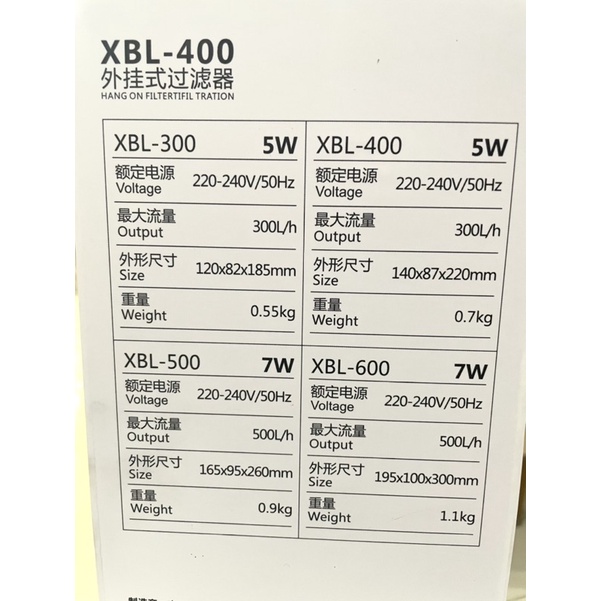 Lọc treo SUNSUN XBL-300 / 400