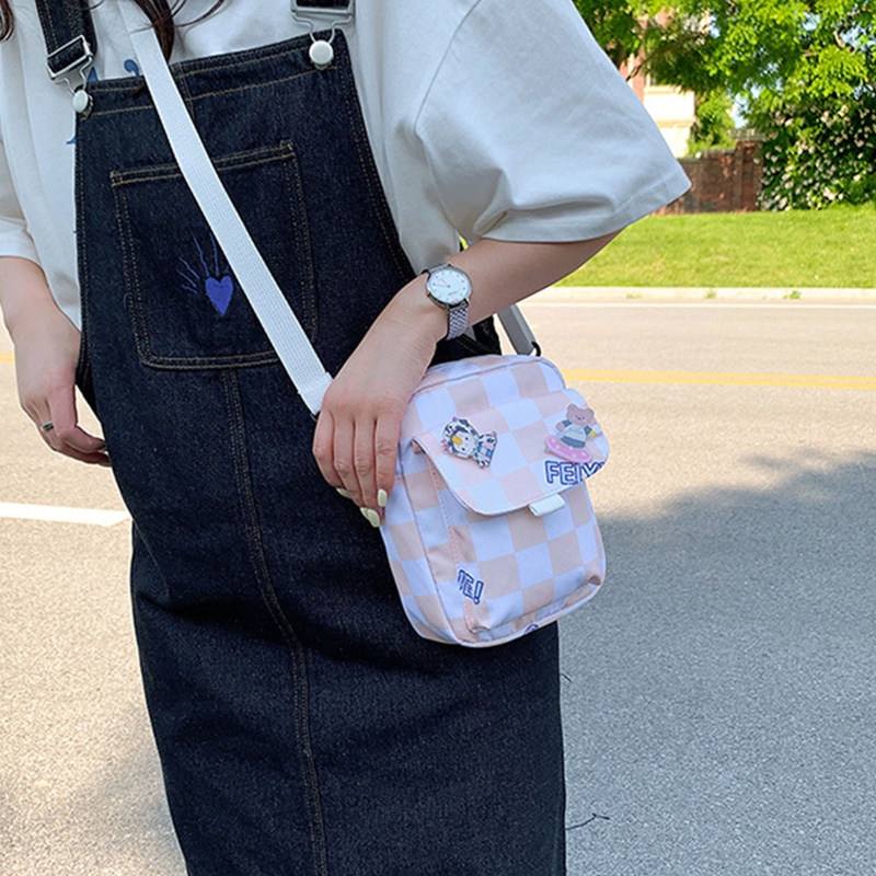 Túi Đeo Chéo Vai Có Khóa Kéo Siêu Nhẹ Thời Trang Sành Điệu Cho Nữ