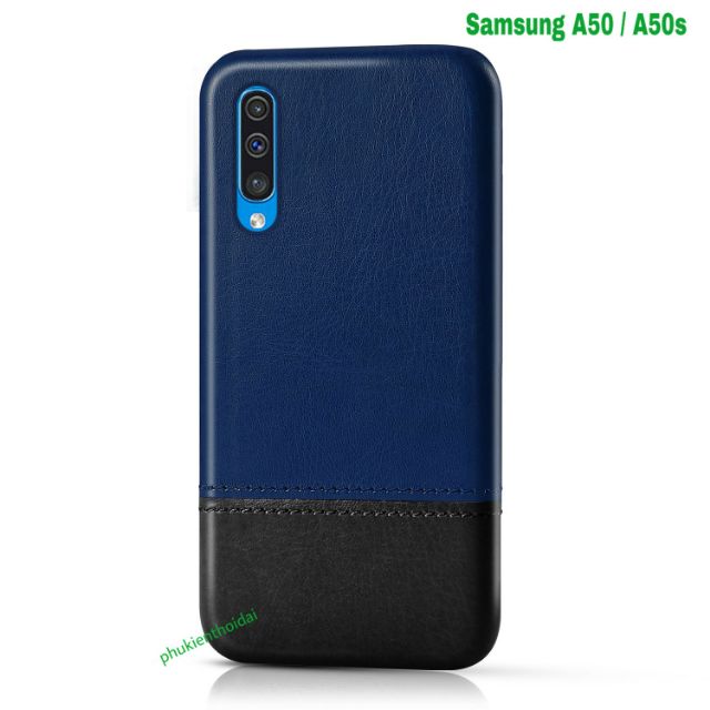 Ốp lưng Samsung A50 / A50s FREESHIP Từ 50kchống sốc da bò khâu chỉ thời trang cao cấp