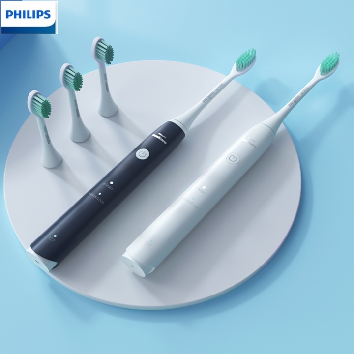 Bàn chải đánh răng điện Philips HX2421, công suất 2W, 2 chế độ làm việc Clean và Sensitive