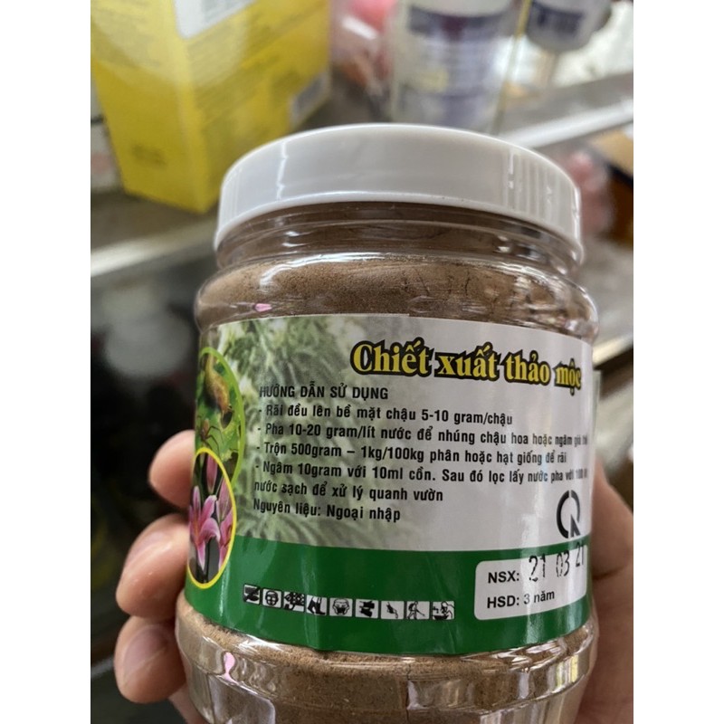 Chiết xuất thảo mộc xử lý giá thể & đất trồng diệt ốc và trứng ốc (Thái Lan lọ 250gr)