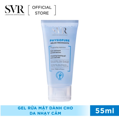 Gel Rửa Mặt SVR Dành Cho Da Nhạy Cảm Physiopure Gelée Moussante 55ml - 200ml