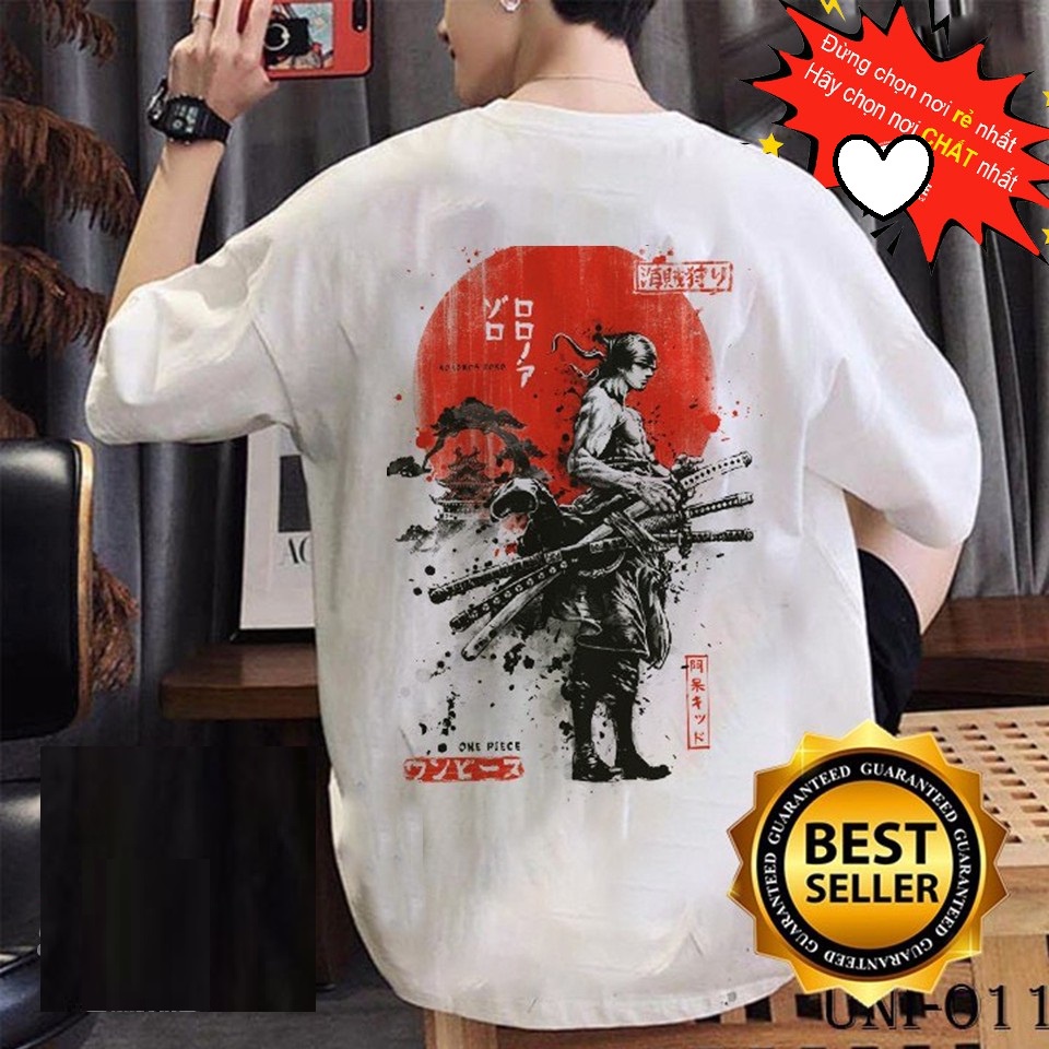 Áo Thun Roronoa Zoro Cực Độc | Áo Đảo Hải Tặc Zoro One Piece Tshirt OP55