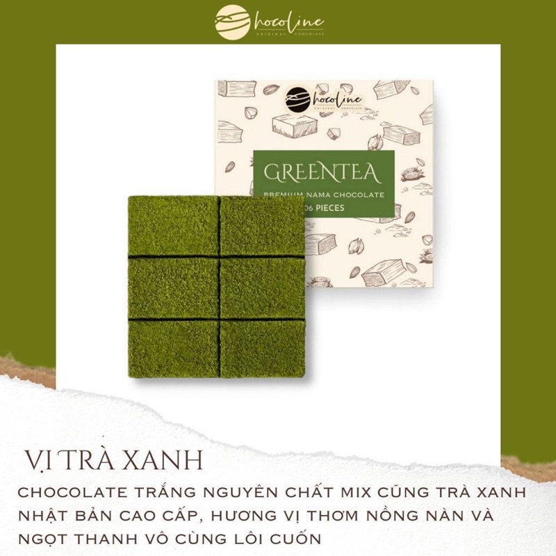 [CHỈ GIAO HCM] SOCOLA TƯƠI VỊ MATCHA NAMA MATCHA CHOCOLATE - CHOCOLINE