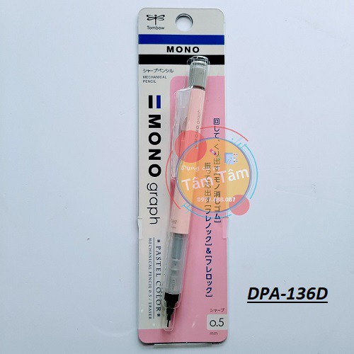 Tombow Mono Graph Mechanical Shaker Pencil 0.5 màu Pastel-Dụng cụ vẽ Tâm Tâm