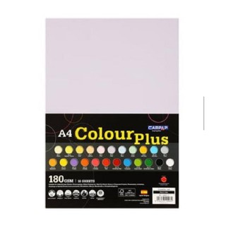 Giấy bìa màu A4 180gsm - 10 tờ/xấp - 20 màu đặc biệt