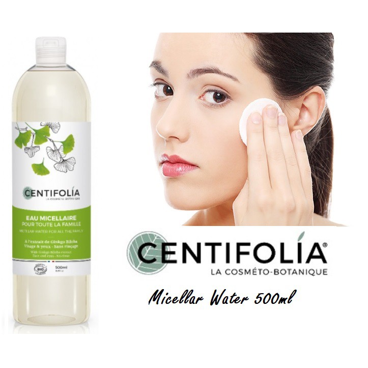 Nước Tẩy Trang Rau Má Centifolia Eau Micellaire 500ml của Pháp