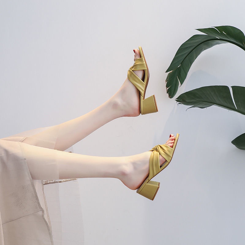 Dép cao gót XIELUAIZTA hở mũi thời trang cho nữ