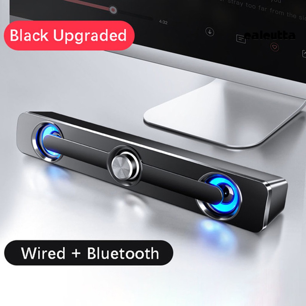 Loa Bluetooth Không Dây Âm Siêu Trầm Có Đèn Led Cho Máy Tính Tv Điện Thoại