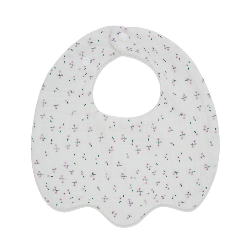 Yếm Ăn Cotton Hai Lớp In Họa Tiết Xinh Xắn Dành Cho Các Bé