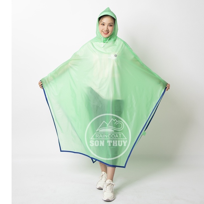 Áo mưa trong có viền Sơn Thủy PVC freesize
