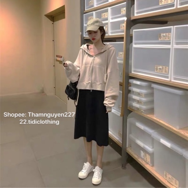 [ CÓ SẴN ]  Áo khoác dây cột rút tay phồng / áo khoác ulzzang form rộng lửng cánh dơi 22.tidiclothing thamnguyen227