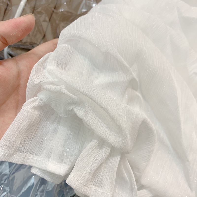 Đầm/Váy trắng cổ vuông phối dây có mút ngực | BigBuy360 - bigbuy360.vn