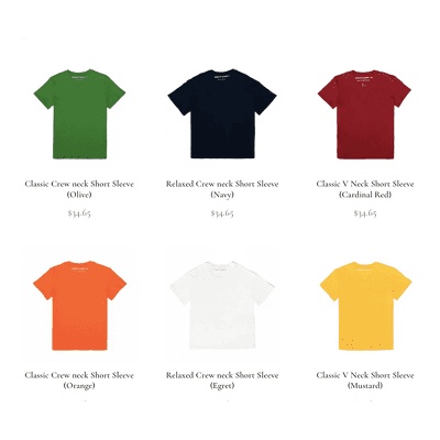 Áo thun trơn  thêu logo tay American Classic