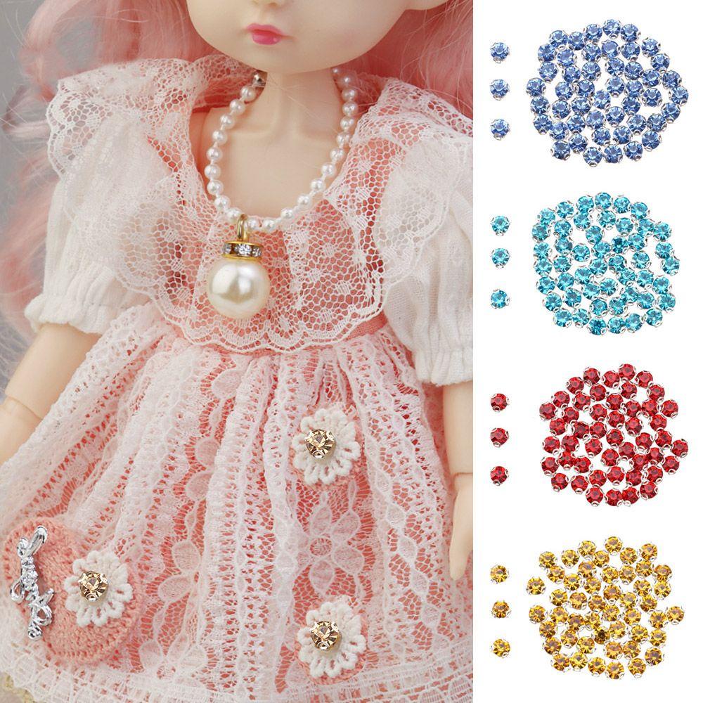 Set 50 Nút Bấm Mini Hình Cầu Vồng Dễ Thương Cho Búp Bê