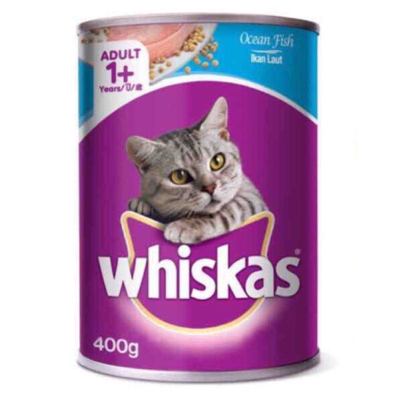 Pate mèo lon Whiskas 400g thức ăn dinh dưỡng cho Mèo - Nhiều hương vị