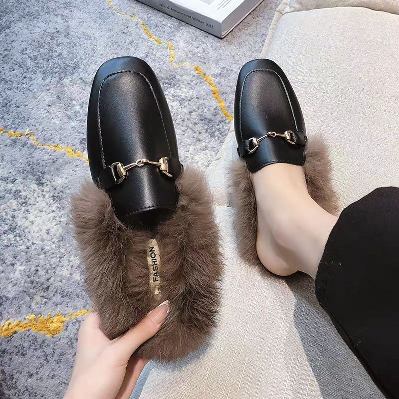 (Video/Sẵn 36,37,38) Dép sục lót lông thời trang A23 | BigBuy360 - bigbuy360.vn