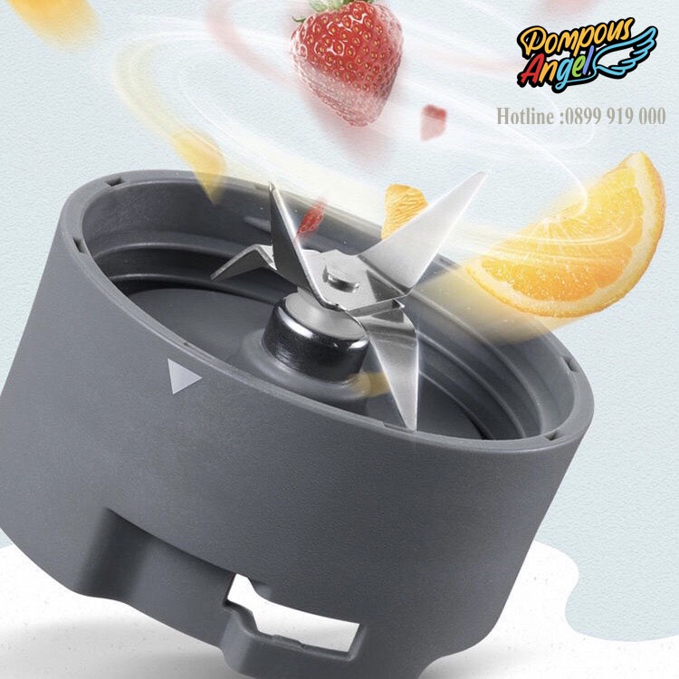 Máy xay sinh tố 2 cối cầm tay 300W DAEWOO L01 màu trắng bảo hành 12 tháng