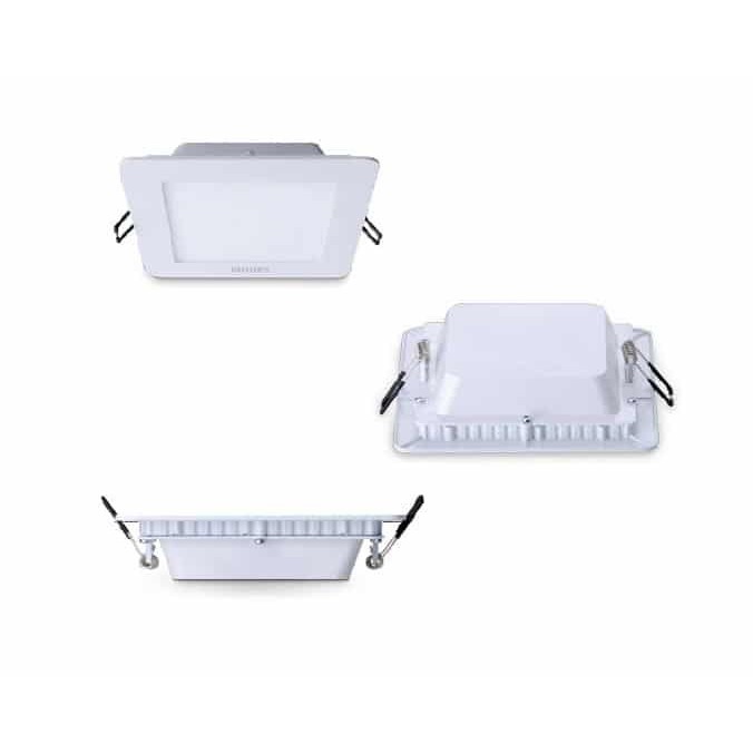 Bộ đèn PHILIPS âm trần vuông DN024B 10W LED6 D100 | BigBuy360 - bigbuy360.vn