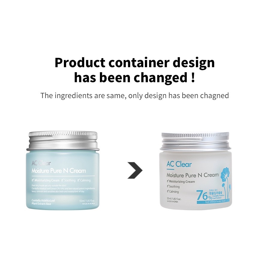 Kem dưỡng ẩm cho da dầu mụn The Plant Base AC Clear Moisture Pure N Cream