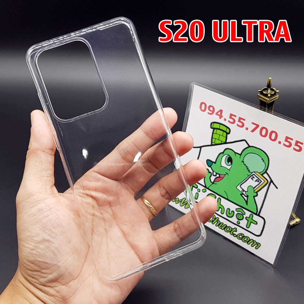 Ốp Lưng Samsung S20 S20 Plus S20 Ultra Silicon Loại Tốt Dẻo trong suốt