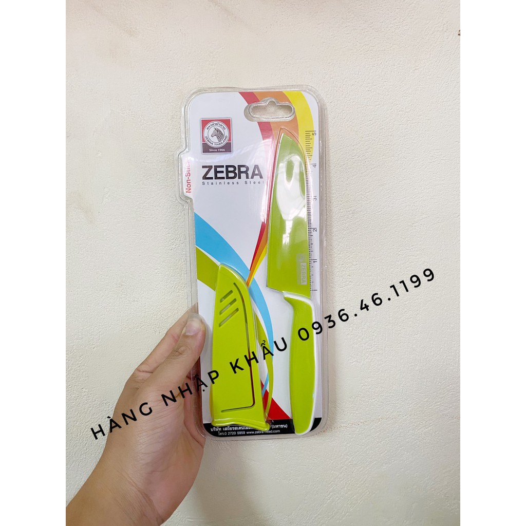 Dao inox chống dính có nắp Zebra Thái Lan 100503