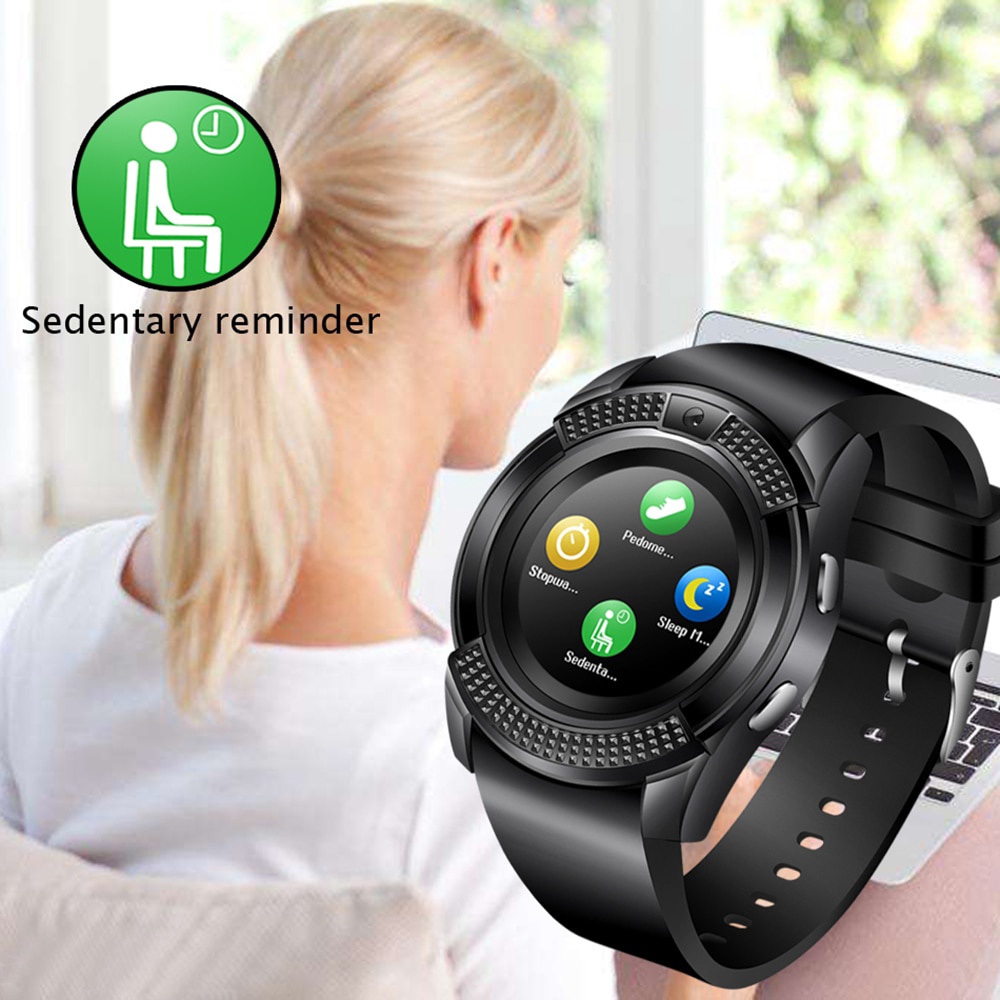 [Mã SKAMCLU9 giảm 10% đơn 100K] Đồng hồ smart watch V8 Đen