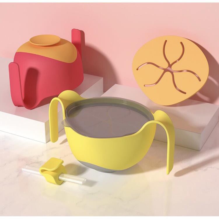 Bát Ăm Dặm Chống Đổ , Cốc Tập Uống Silicone Misuta Cho Bé