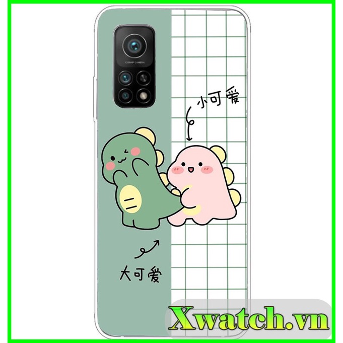 Ốp lưng silicon Xiaomi Redmi Note 11 4g Note 11S  Note 11 pro 4g DGW  in hình Khủng long