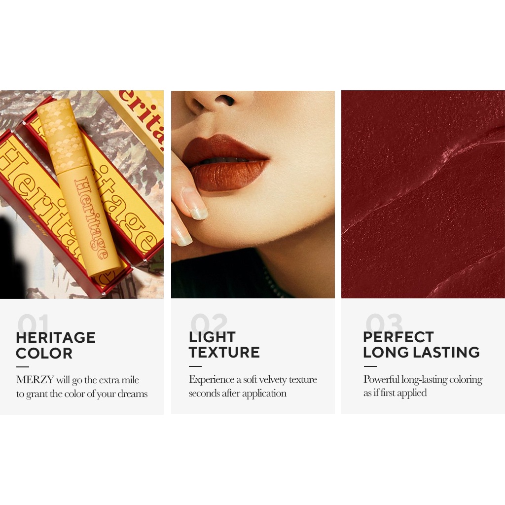 [Hàng mới về] Son Kem Mịn Như Nhung Heritage 4 Màu Thời Trang | BigBuy360 - bigbuy360.vn