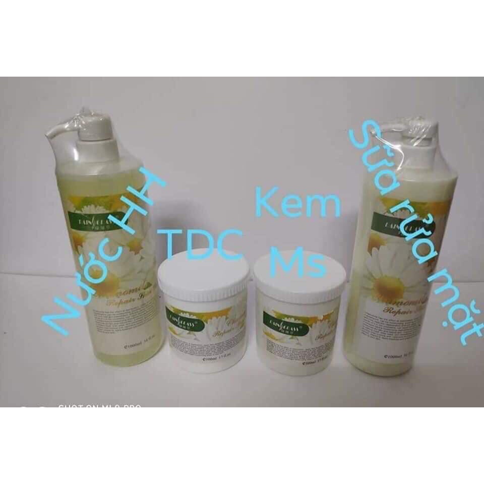 Kem tẩy da chết hoa cúc