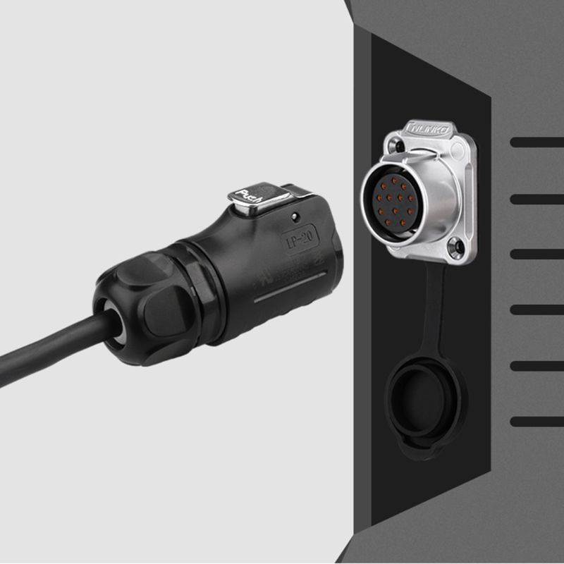 Ổ CắM KếT NốI LP20 2 / 5 / 7 / 9-pin ChốNg NướC Cho ĐầU Cắ