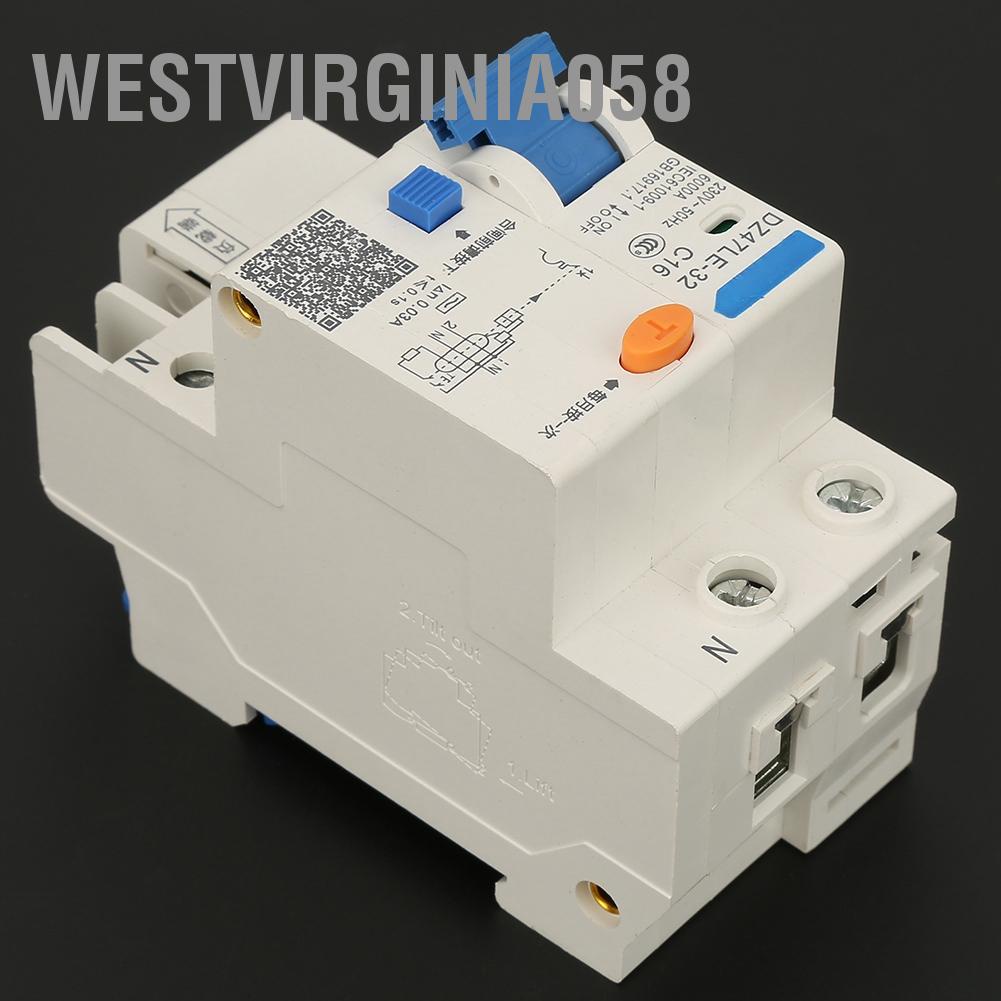 Có thể bán buôn DZ47LE 32 1P + N 16A 20A 230V Ngắt mạch bảo vệ an toàn rò rỉ đất Westvirginia058 Hàng giao ngay