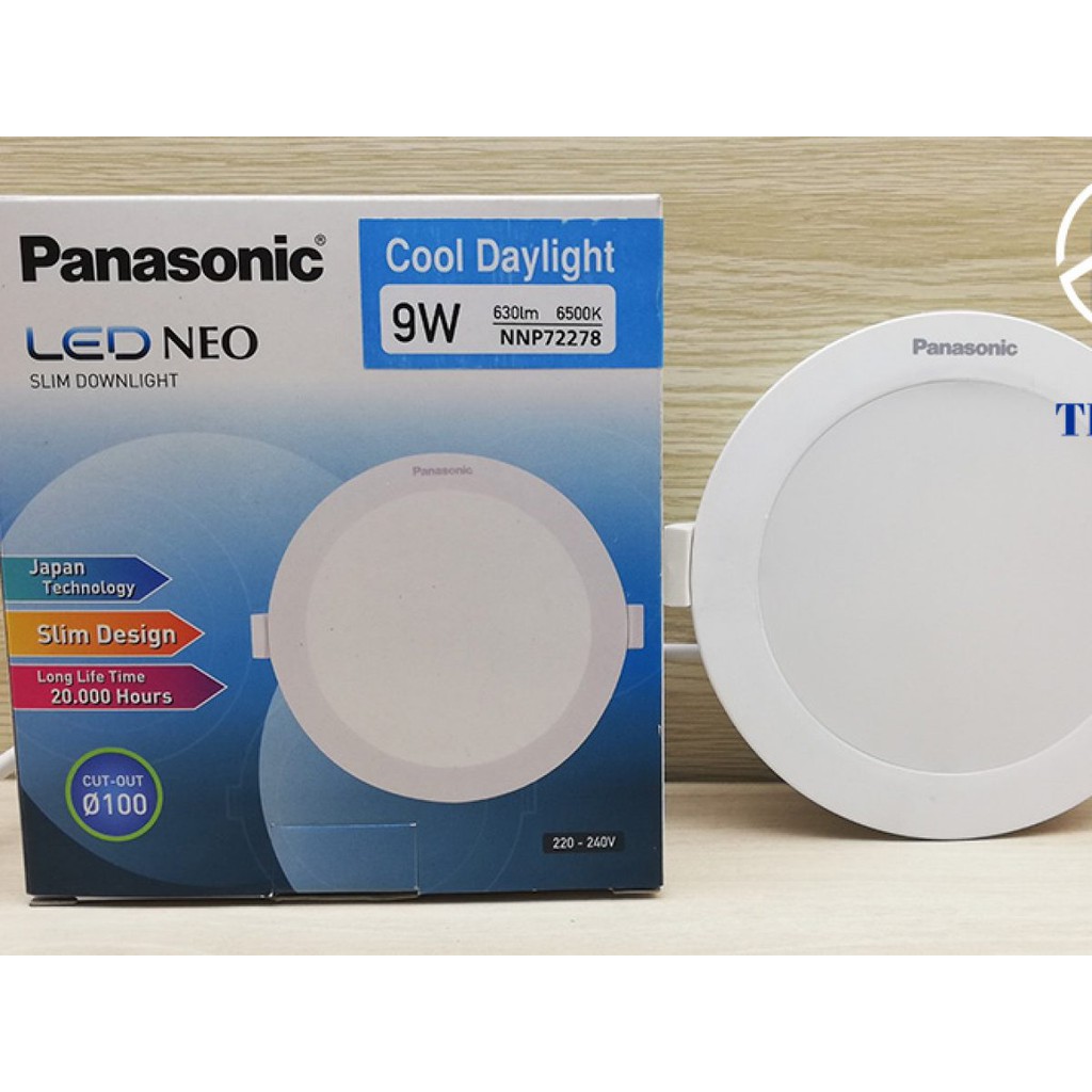 Đèn LED âm trần Panasonic 6W, 9W, 12W tròn Neo Slim Slim Downlight