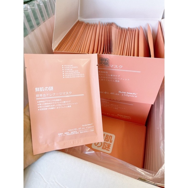 Mặt Nạ Nhau Thai Cừu hàng chuẩn Nhật chăm sóc da sáng mịn căng bóng [FreeShip]