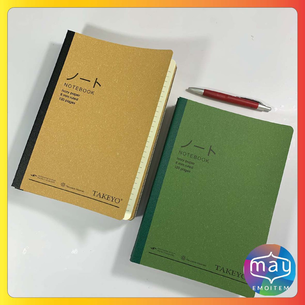 Vở kẻ ngang TAKEYO khổ A4 120 trang TMG-8583 - Giấy chống loá Thiết kế đẹp