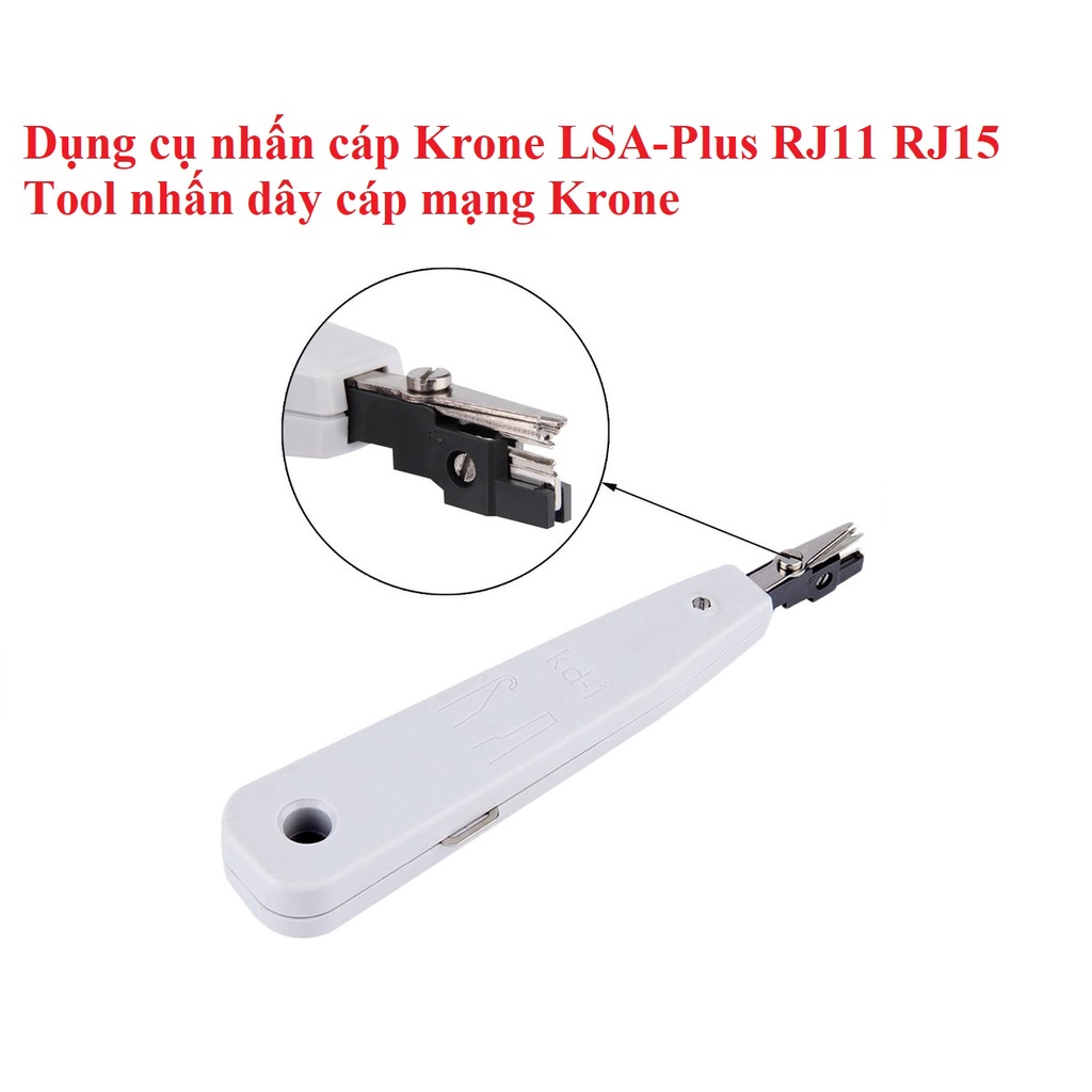 Dụng cụ nhấn cáp Krone RJ11 RJ45, Tool nhấn cáp điện thoại dây mạng Krone, Dao phập dây cài phiến Krone