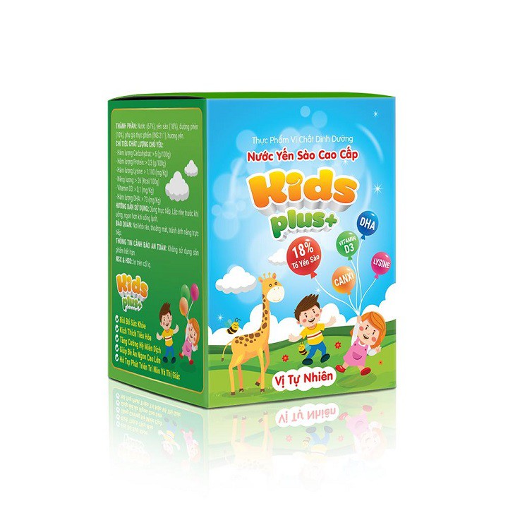 Nước Yến Sào Cao Cấp KIDS PLUS+ Với 18% Yến Thiên Nhiên Thương Hiệu SACONEST Hủ 70ml