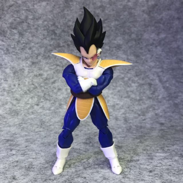 [Xả hàng tăng doanh số]Mô hình khớp cử động Dragon Ball SHF Vegeta Fighting Suit Bida cao 16cm