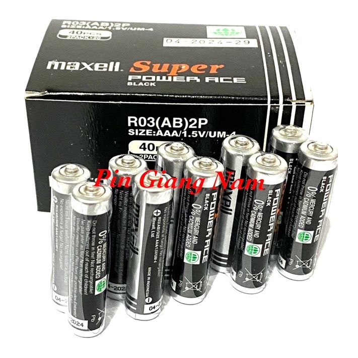 Pin AAA Maxell Super Power ACE Black