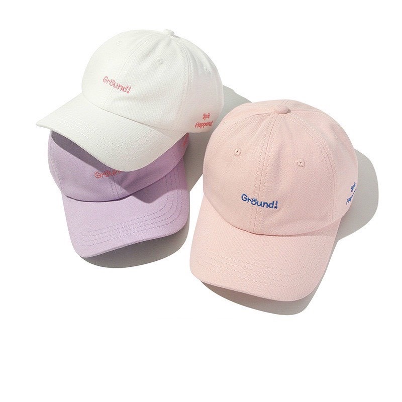 Mũ lưỡi trai Nón kết thêu chữ Ground And Butter phong cách Ulzzang form unisex nam nữ