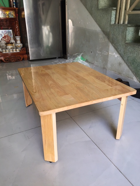 Bàn xếp gỗ cao su 50-70 cao 30cm