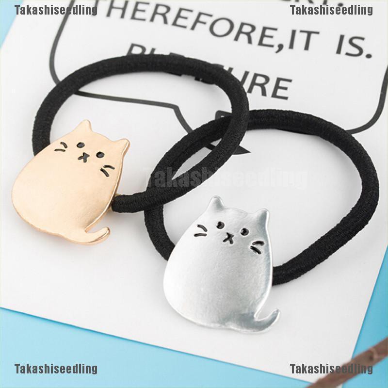 Dây Buộc Tóc Co Giãn Hình Mèo Dễ Thương