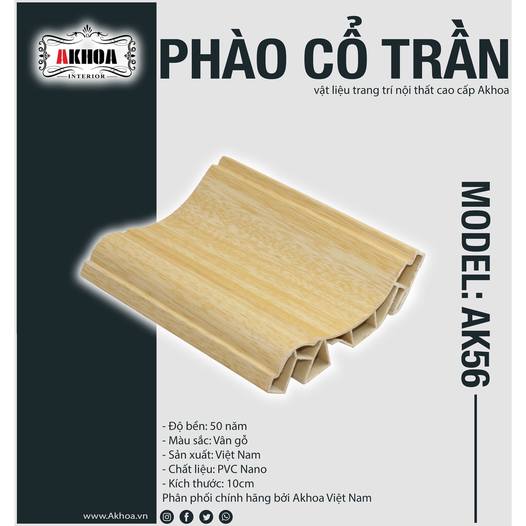 Phào cổ trần Akhoa AK56
