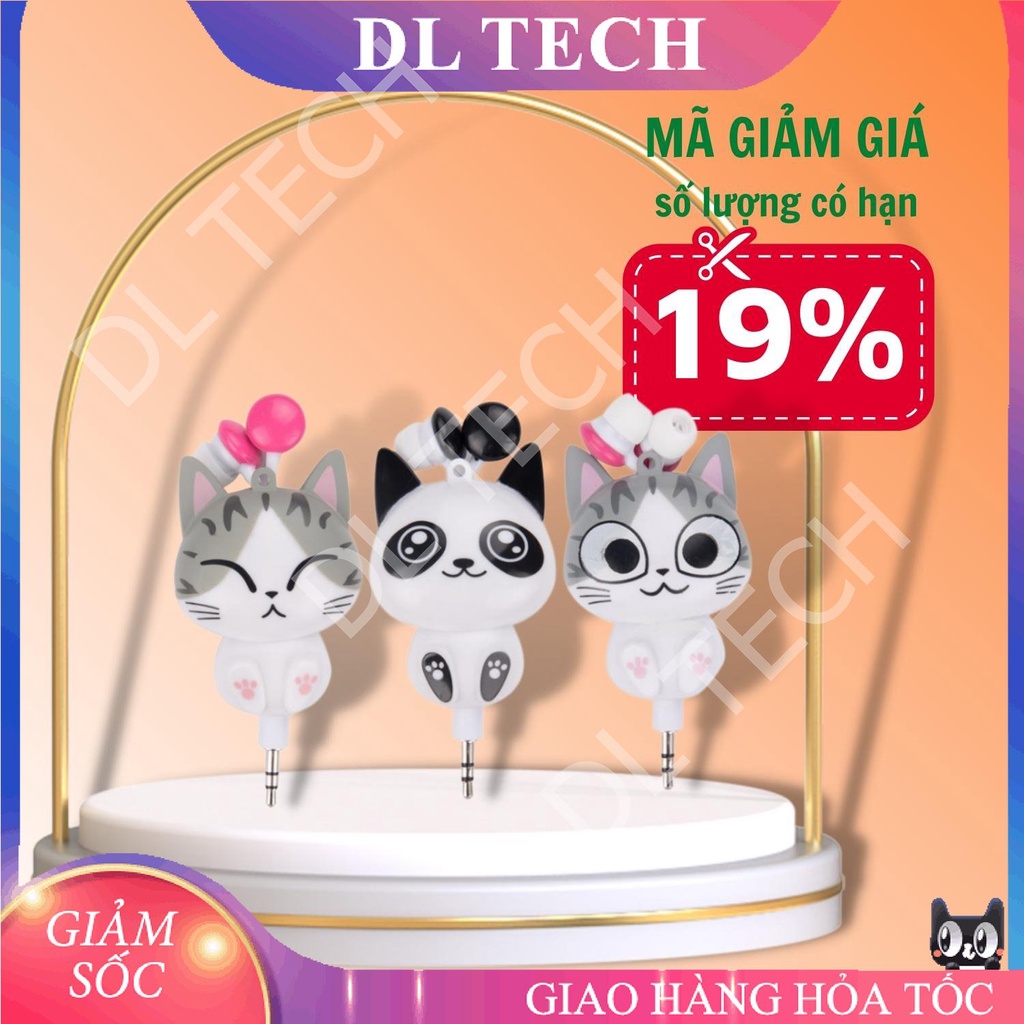 Tai nghe dây rút hình thú đáng yêu WA301 DL TECH