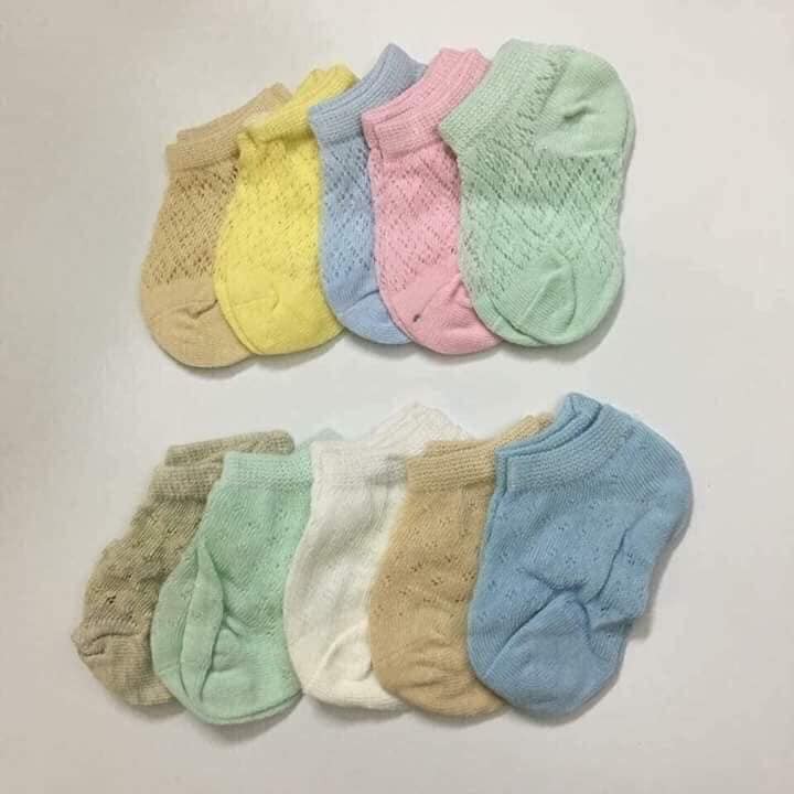 Vỉ 5 đôi tất lưới trẻ em từ 0-4 tuổi