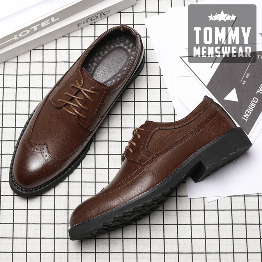 Giày Da Nam Đẹp - TẶNG TẤT - Giày Tây Nam Cao Cấp Quý Ông Lịch Lãm GNK16 | BigBuy360 - bigbuy360.vn