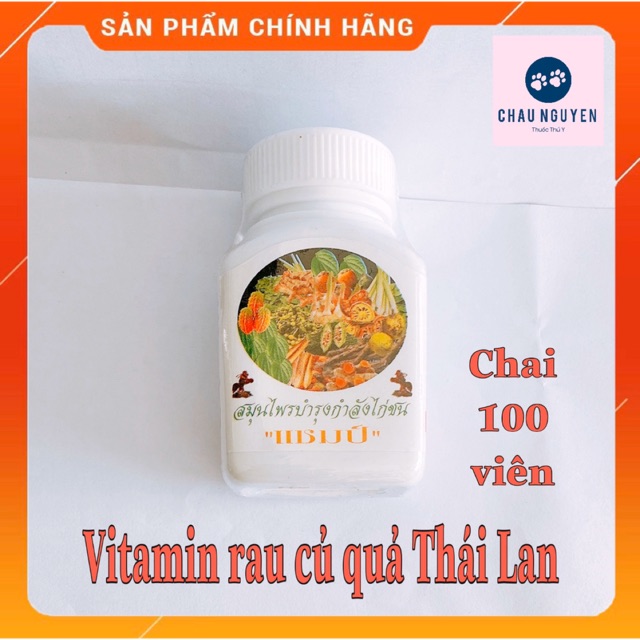 Viên bổ sung rau củ,quả cho gà đá Thái Lan