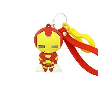 Móc khoá Marvel Chibi Spiderman vs Ironman cao cấp